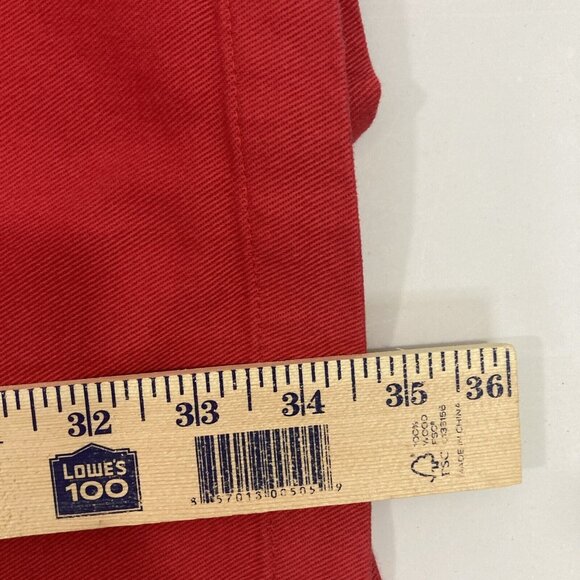 Bridge Water Studio Women 32W Red Skirt Back Kick Opening - Picture 9 of 9